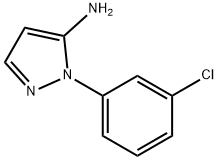 1-(3-Chlorophenyl)-1H-pyrazol-5-amine Struktur