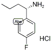 (S)-4-Fluoro-alpha-propylbenzylamine hydrochloride Struktur