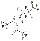 3-(Heptafluoropropyl)-1-(trifluoroacetyl)-5-(trifluoromethyl)-1H-pyrazole Struktur