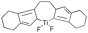 (rac)-Ethylenebis(4,5,6,7-tetrahydroinden-1-yl)difluorotitanium(IV) Struktur