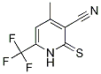 1,2-Dihydro-4-methyl-2-thioxo-6-(trifluoromethyl)pyridine-3-carbonitrile Struktur