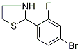 2-(4-Bromo-2-fluorophenyl)-1,3-thiazolidine Struktur