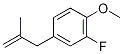 3-(3-Fluoro-4-methoxyphenyl)-2-methylprop-1-ene Struktur