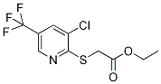 Ethyl {2-[3-chloro-5-(trifluoromethyl)pyridin-2-yl]thio}acetate 97% Struktur