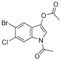 5-BROMO-6-CHLOROINDOLYL-1,3-DIACETATE Struktur