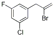 1-(2-Bromoprop-2-en-1-yl)-3-chloro-5-fluorobenzene Struktur