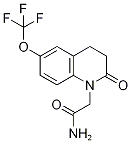 2-[3,4-Dihydro-2-oxo-6-(trifluoromethoxy)quinolin-1(2H)-yl]acetamide Struktur