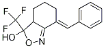 (7E)-3,3a,4,5,6,7-Hexahydro-7-(phenylmethylene)-3-(trifluoromethyl)-2,1-benzisoxazol-3-ol Struktur