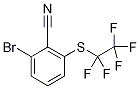 2-Bromo-6-[(pentafluoroethyl)sulphanyl]benzonitrile Struktur