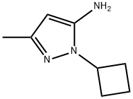 1-Cyclobutyl-3-methyl-1H-pyrazol-5-amine Struktur