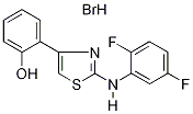 2-(2,5-Difluorophenyl)amino-4-(2-hydroxyphenyl)-1,3-thiazole hydrobromide 97% Struktur