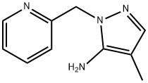 4-methyl-1-(pyridin-2-ylmethyl)-1H-pyrazol-5-amine Struktur