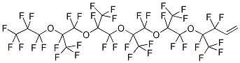 1H,1H,2H-Perfluoro(4,7,10,13,16-pentamethyl-5,8,11,14,17-pentaoxaeicos-1-ene) 95+% Struktur