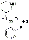 (3S)-3-[(2-Fluorobenzoyl)amino]piperidine hydrochloride Struktur