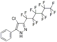 4-Chloro-3-(perfluorohexyl)-5-phenyl-1H-pyrazole Struktur