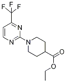 Ethyl N-[4-(trifluoromethyl)pyrimid-2-yl]piperidine-4-carboxylate 97% Struktur