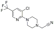 {4-[3-Chloro-5-(trifluoromethyl)pyridin-2-yl]piperazin-1-yl}acetonitrile 97% Struktur