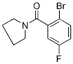 (2-Bromo-5-fluorophenyl)(pyrrolidin-1-yl)methanone Struktur