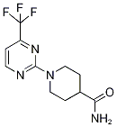 1-[4-(Trifluoromethyl)pyrimidin-2-yl]piperidine-4-carboxamide 97% Struktur