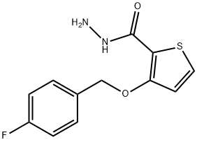 3-(4-Fluorobenzyloxy)thiophene-2-carbohydrazide 97% Struktur