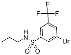 3-Bromo-N-propyl-5-(trifluoromethyl)benzenesulphonamide Struktur