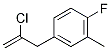 2-Chloro-3-(4-fluoro-3-methylphenyl)prop-1-ene Struktur