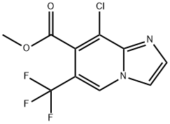 Methyl 8-chloro-6-(trifluoromethyl)imidazo-[1,2-a]pyridine-7-carboxylate Struktur