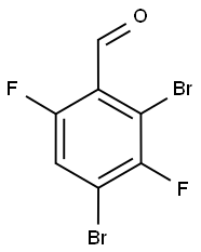 2,4-Dibromo-3,6-difluorobenzaldehyde Struktur