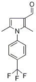 2,5-dimethyl-1-[4-(trifluoromethyl)phenyl]-1H-pyrrole-3-carboxaldehyde Struktur