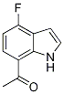 1-(4-Fluoro-1H-indol-7-yl)ethan-1-one Struktur