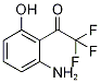 3-Hydroxy-2-(trifluoroacetyl)aniline, 1-(2-Amino-6-hydroxyphenyl)-2,2,2-trifluoroethan-1-one, 3-Amino-2-(trifluoroacetyl)phenol Struktur