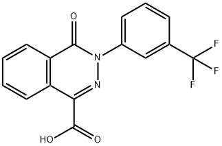 3-(4-Carboxy-1-oxophthalazin-2(1H)-yl)benzotrifluoride Struktur