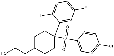 2-(4-(4-Chlorophenylsulfonyl)-4-(2,5-difluorophenyl)cyclohexyl)ethanol Struktur