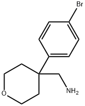 [4-(4-Bromophenyl)oxan-4-yl]methanamine Struktur