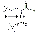 (L)-5,5,5,5',5',5'-HEXAFLUOROLEUCINE, N-BOC PROTECTED Struktur