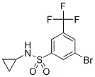 3-Bromo-N-cyclopropyl-5-(trifluoromethyl)benzenesulphonamide Struktur