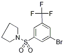 1-{[3-Bromo-5-(trifluoromethyl)phenyl]sulphonyl}pyrrolidine Struktur