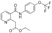 Ethyl 2-(3-{[4-(trifluoromethoxy)anilino]carbonyl}pyridin-2-yl)acetate 97% Struktur