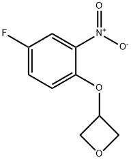 3-(4-Fluoro-2-nitrophenoxy)oxetane Struktur