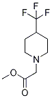 Methyl [4-(trifluoromethyl)piperidin-1-yl]acetate Struktur