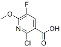 2-Chloro-5-fluoro-6-methoxynicotinic acid Struktur