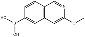 3-Methoxyisoquinolin-6-yl-6-boronic acid Struktur