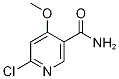 6-Chloro-4-methoxypyridine-3-carboxamide Struktur