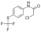 2-Chloro-N-{4-[(trifluoromethyl)sulphanyl]phenyl}acetamide Struktur