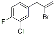 4-(2-Bromoprop-2-en-1-yl)-2-chloro-1-fluorobenzene Struktur