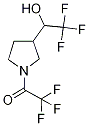 1-[3-(1-Hydroxy-2,2,2-trifluoroethyl)pyrrolidin-1-yl]-2,2,2-trifluoroethan-1-one Struktur