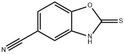 2-Thioxo-2,3-dihydro-1,3-benzoxazole-5-carbonitrile Struktur