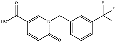 1-[3-(Trifluoromethyl)benzyl]pyridin-2-one-5-carboxylic acid 97% Struktur