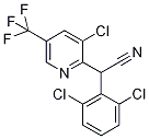 2-[3-Chloro-5-(trifluoromethyl)pyridin-2-yl]-2-(2,6-dichlorophenyl)acetonitrile 97% Struktur