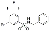 N-Benzyl-3-bromo-5-(trifluoromethyl)benzenesulphonamide Struktur